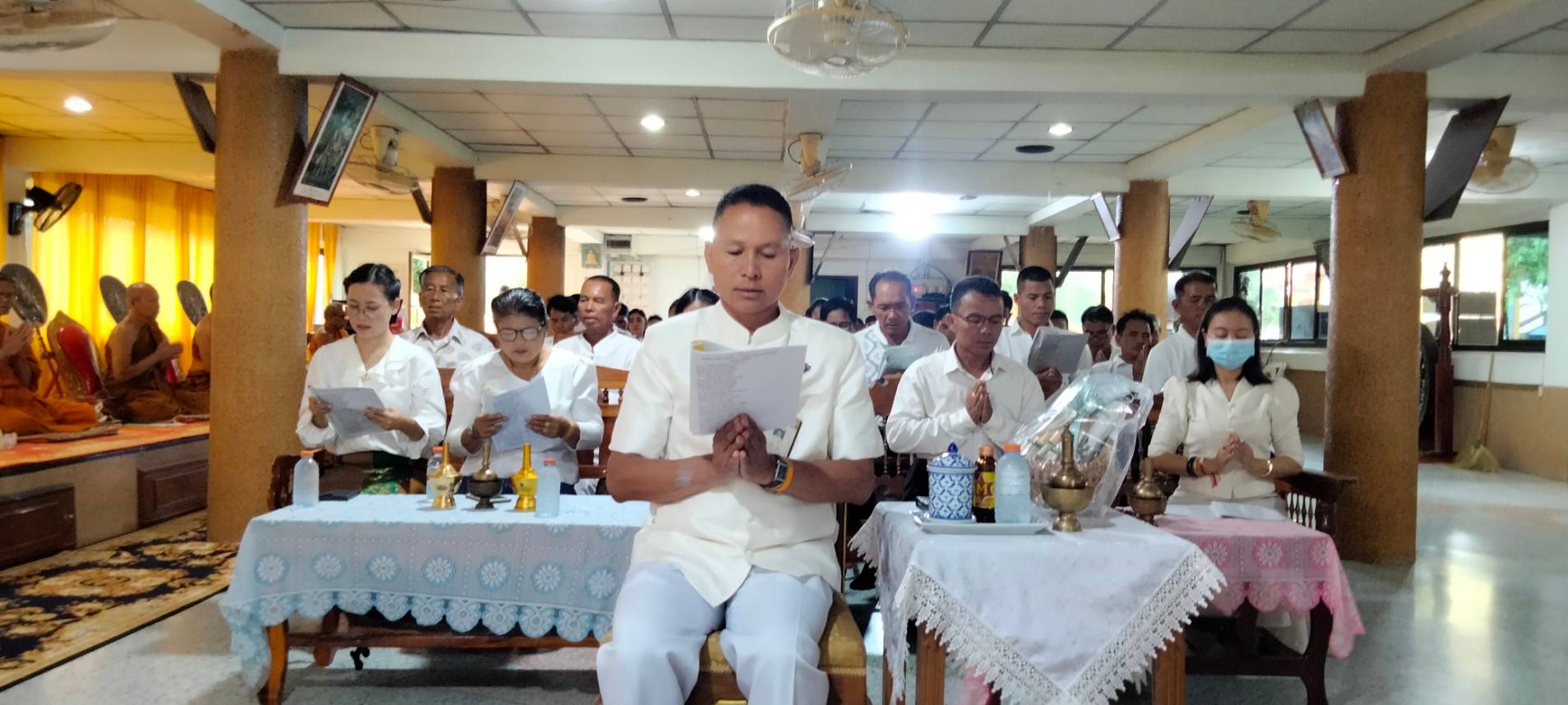 พิธีเจริญพระพุทธมนต์เฉลิมพระเกียรติถวายพระพรชัยมงคลแด่พระบาท สมเด็จพระเจ้าอยู่หัวเนื่องในโอกาสวันเฉลิมพระชนมพรรษา 6 รอบ 28 กรกฎาคม 2567